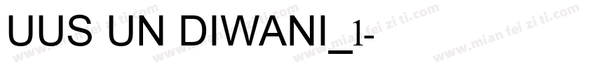 UUS UN DIWANI_1字体转换